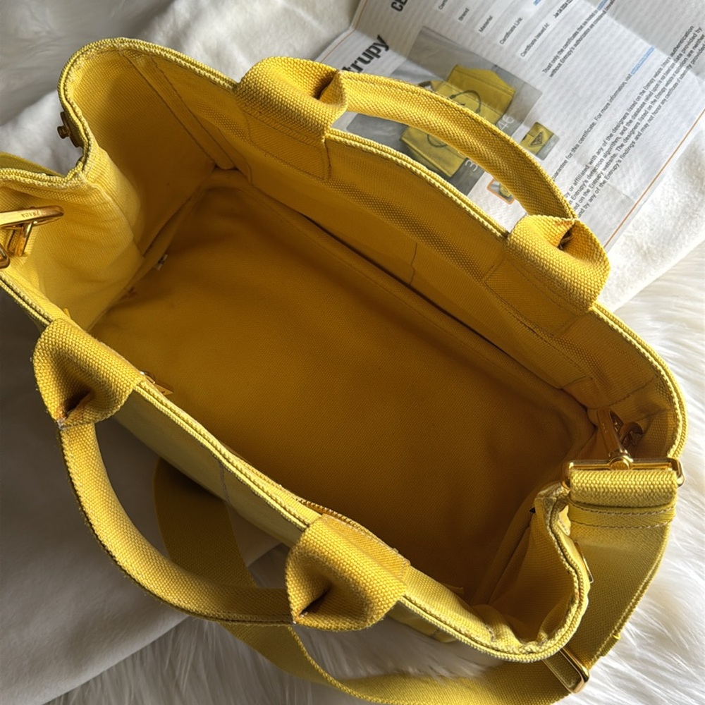Prada Canapa Girasole 🌻 Small 2 way bag - Picture 8 of 17